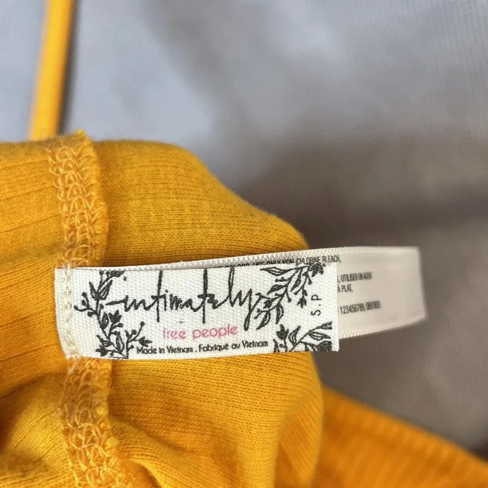 Intimately‎ Free People Marissa Bodysuit Ribbed Sleeveless Square Neck Small - Picture 5 of 9